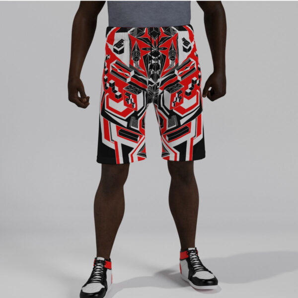 Cubic Flowconium Men's Beach Shorts - Image 3