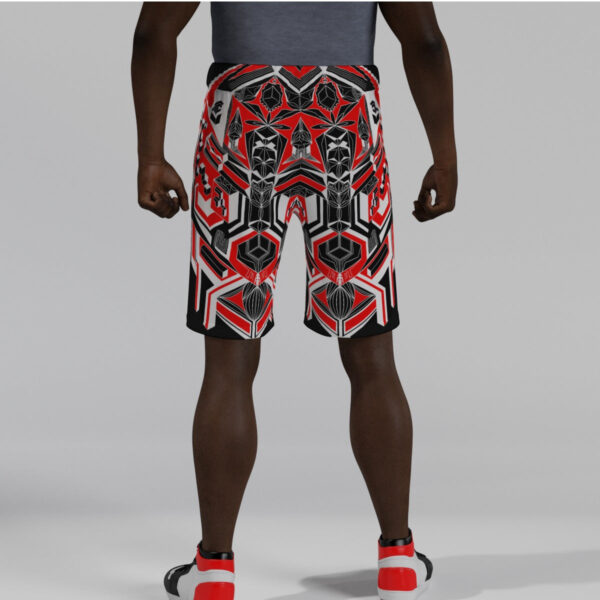 Cubic Flowconium Men's Beach Shorts - Image 2